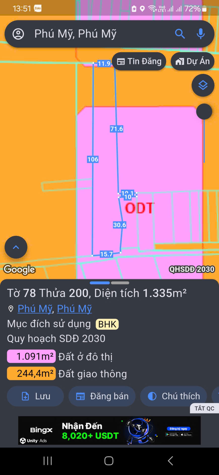 Chủ cần bán đất Nhà trọ khu phố vạn hạnh.phường Phú brvt cũ mới tp HCM