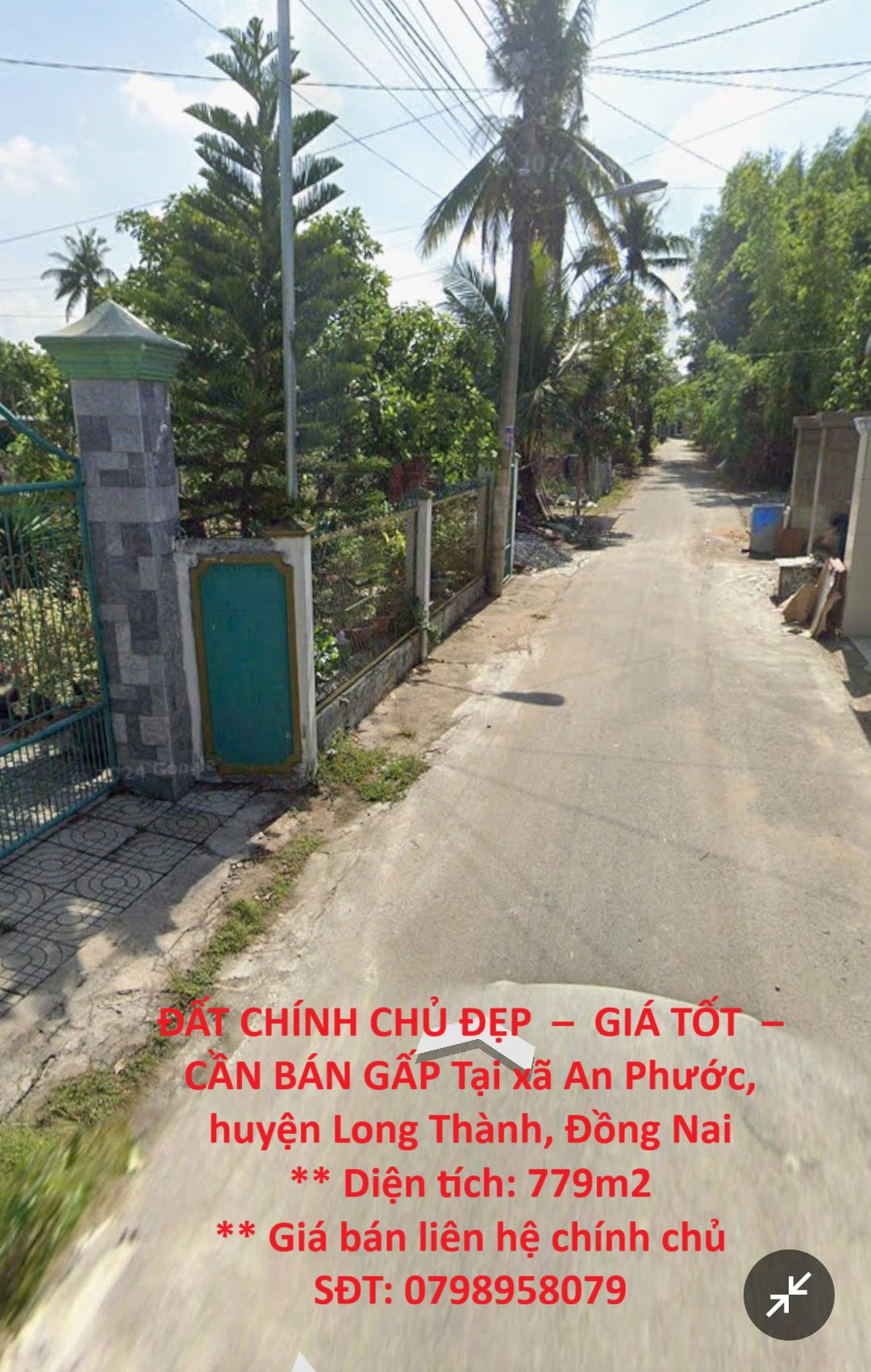 ĐẤT CHÍNH CHỦ ĐẸP – GIÁ TỐT – CẦN BÁN GẤP Tại xã An Phước, huyện Long Thành, Đồng Nai