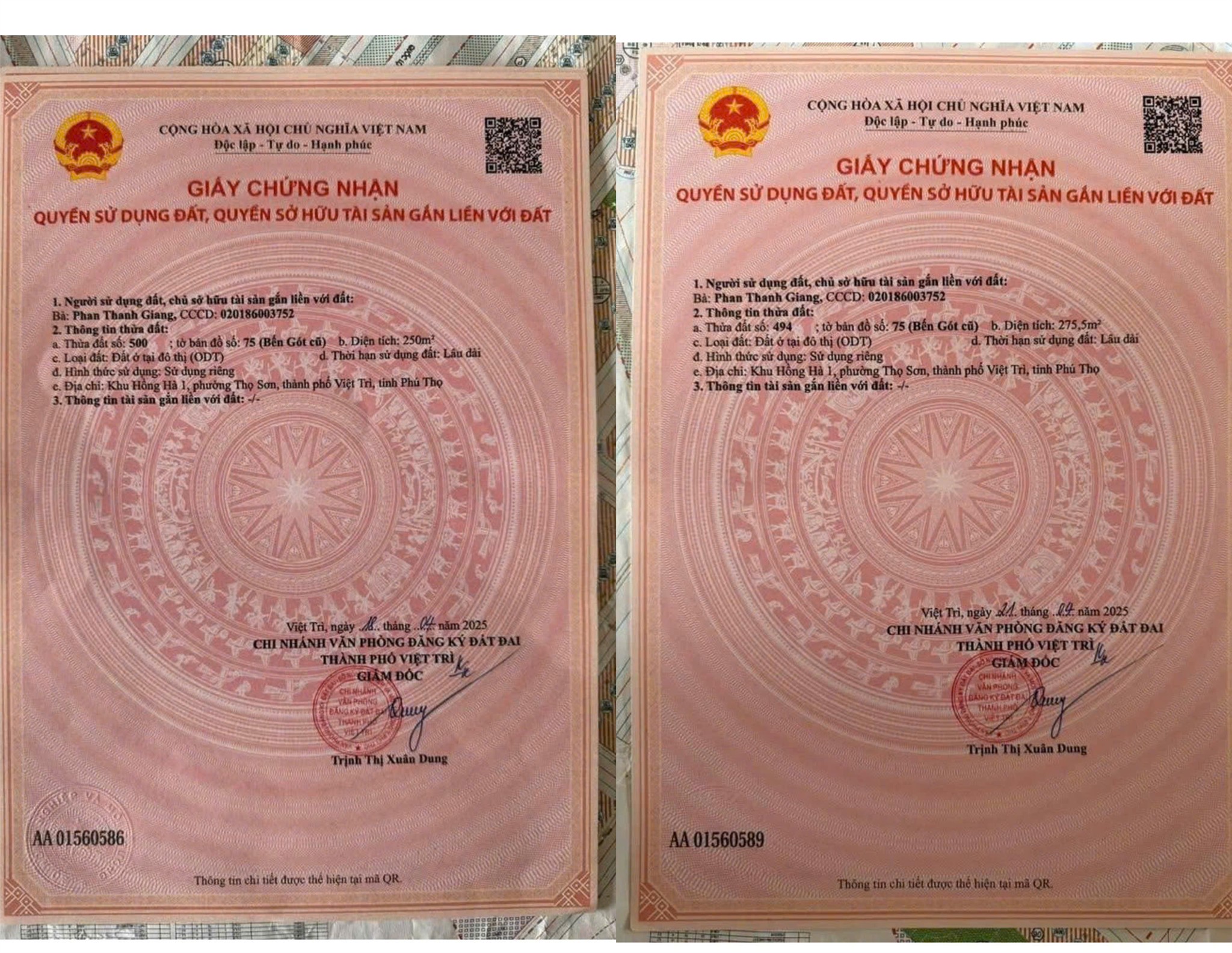 CHÍNH CHỦ BÁN 2 LÔ BIỆT THỰ SIÊU VIP - Khu Hồng Hà 1, Phường Thọ Sơn, TP Việt Trì, Phú Thọ