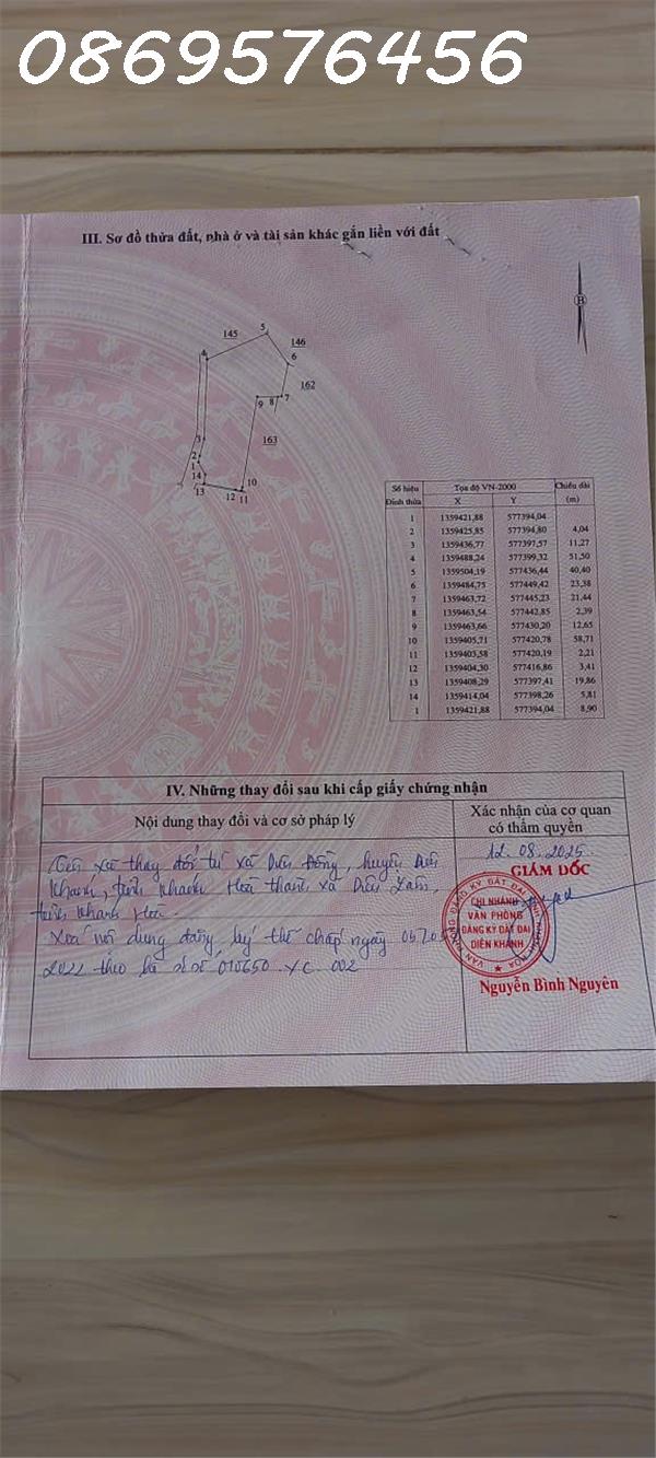 CẦN BÁN ĐẤT VƯỜN GIÁ RẺ TẠI KHÁNH HOÀ