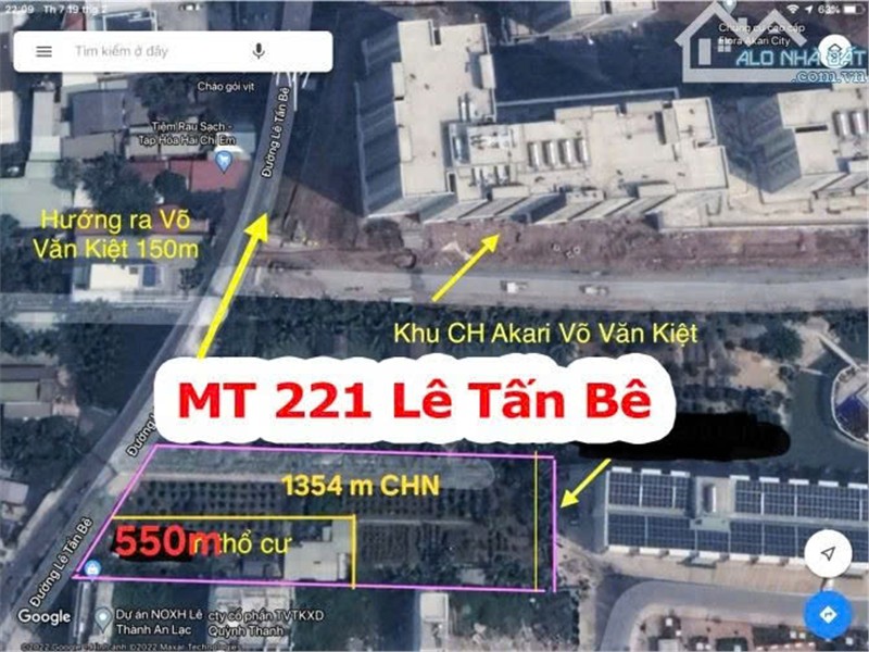 BÁN 1900m2 - GIÁ 187 tỷ Số 221 Lê Tấn Bê, Phường An Lạc, Bình Tân - Hồ Chí Minh