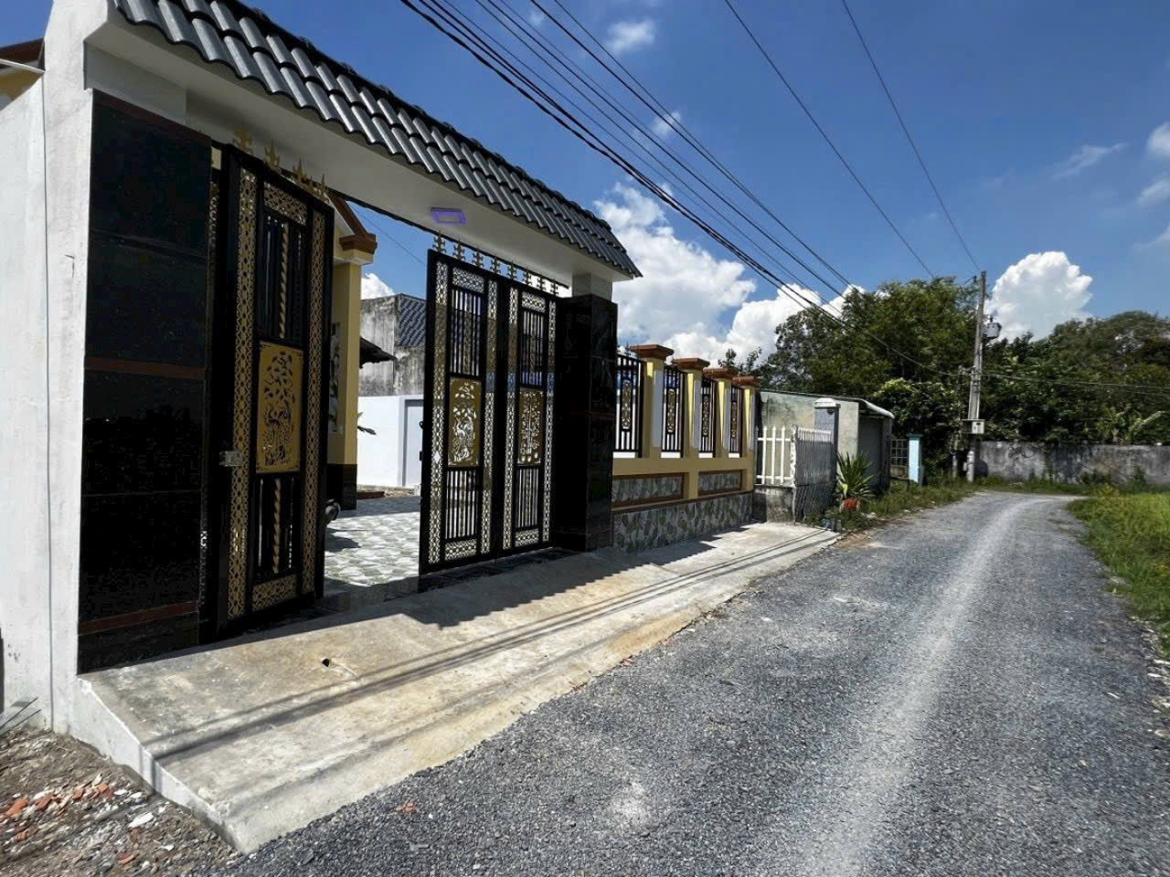 Nhà vườn mini full thổ xã Hòa Khánh Đông tdt 350m2 , 2pn , 2wc giá 2,6 tỷ