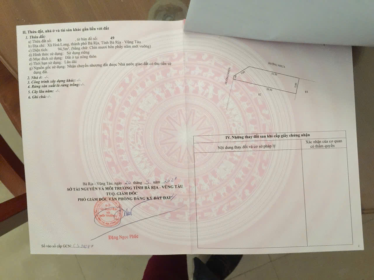 Em có cặp 3 lô liền kề lan anh 5 tp bà rịa ( nay phường tam long TP HỒ CHÍ MINH