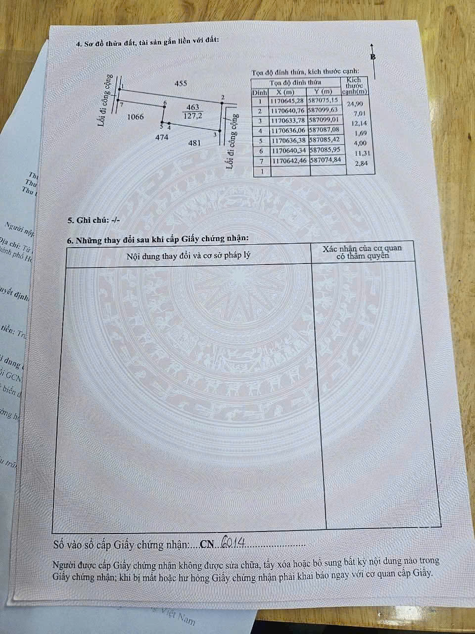 Bán đất hẻm xe máy xã Phước Vân , Cần Đước dt 172m2 ( có 45m2 thổ) giá 690 triệu