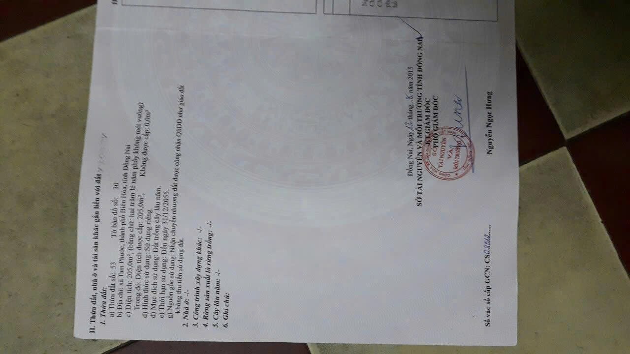 ĐẤT SIÊU ĐẸP – GIÁ TỐT- CHÍNH CHỦ BÁN LÔ ĐẤT TẠI Phường Tam Phước tp Biên Hòa Đồng Nai