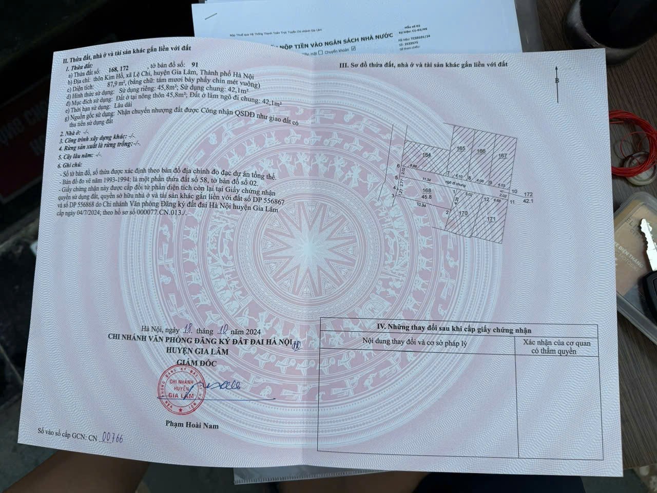 Bán đất 2 Mặt Ngõ ô Tô Vào Tận Nơi Tại Đường Kim Hồ, Xã Lệ Chi, Gia Lâm, Hà Nội