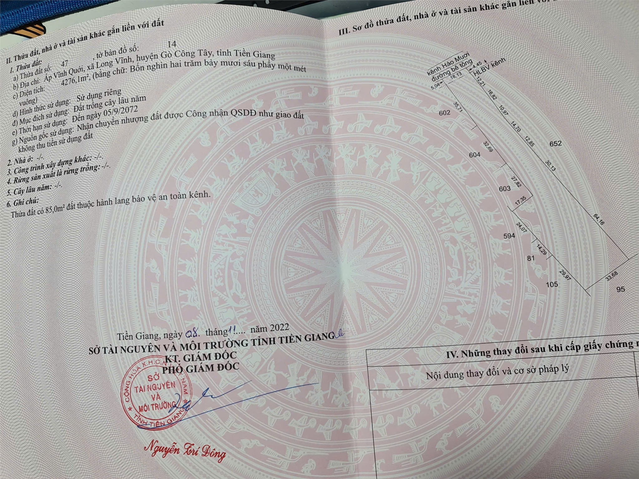 ĐẤT ĐẸP – GIÁ TỐT – CHÍNH CHỦ CẦN BÁN Tại Ấp Vĩnh Quế, xã Long Vĩnh, Gò Công Tây, Tiền Giang