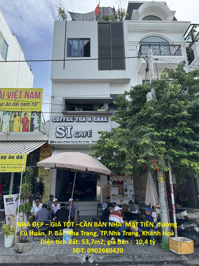 NHÀ ĐẸP – GIÁ TỐT –CẦN BÁN NHÀ MẶT TIỀN đường Cù Huân, P. Bắc Nha Trang, TP.Nha Trang, Khánh Hoà