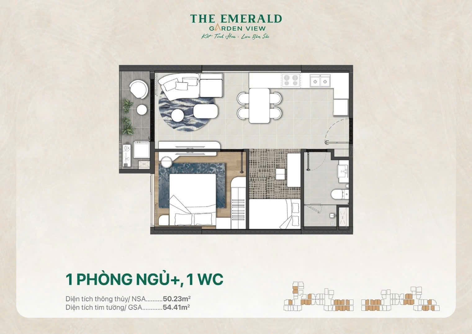 The Emerald Garden View Hiếm Thật- Đắt giá thật- không còn sản phẩm lặp lại