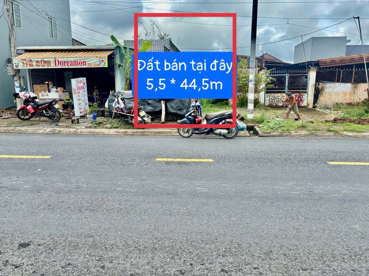 Bán đất thổ cư mt đường 833B, xã Long Định dt 244,75m2 giá giảm còn 3,45 tỷ