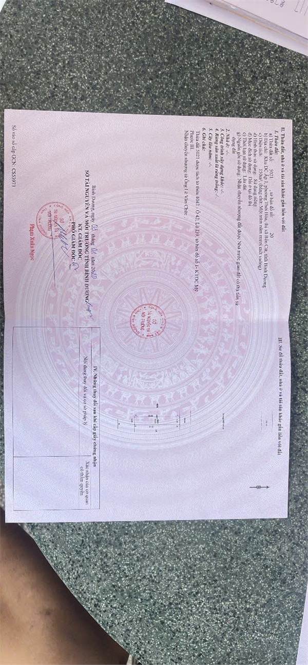 HOT HOT - CẦN BÁN LÔ ĐẤT 5m NE2 VD4 đường lớn TẠI Phường Thới Hòa, thị xã bến cát, Bình Dương