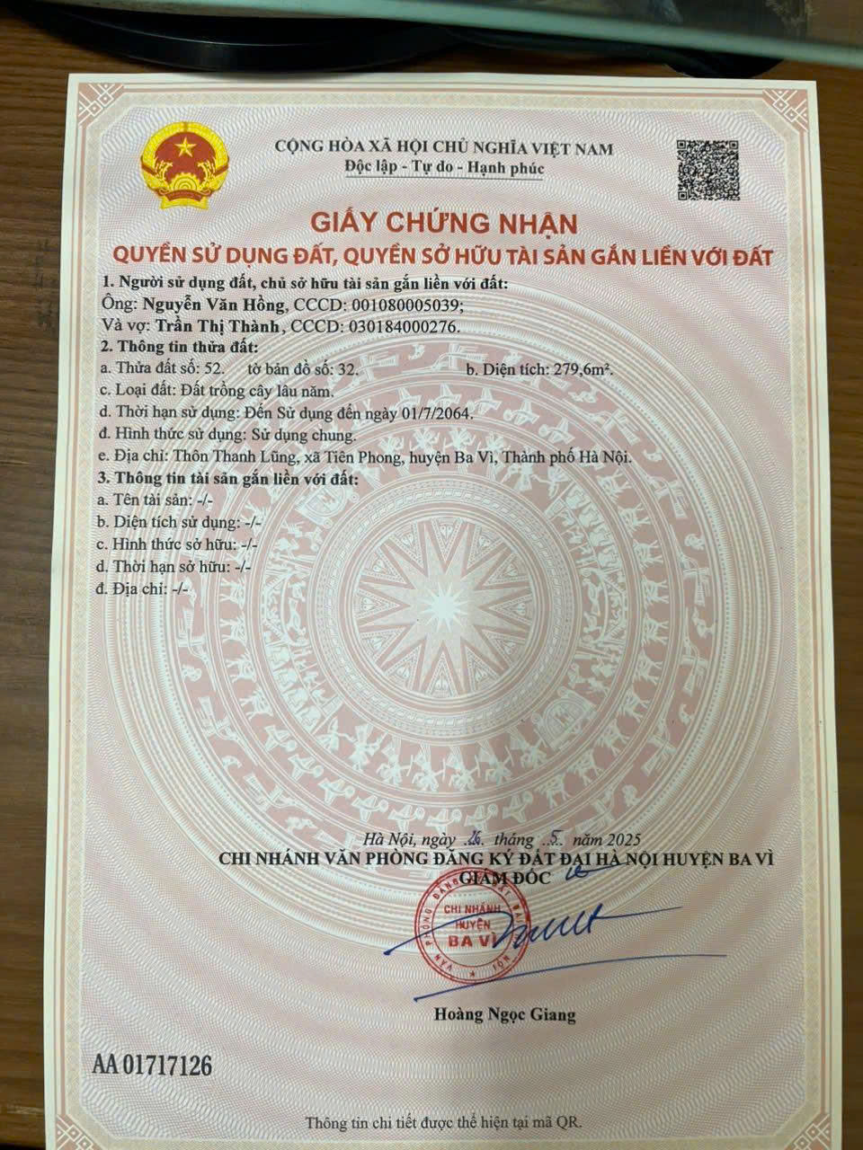 CẦN BÁN ĐẤT MẶT ĐƯỜNG TỈNH LỘ 90 – BA VÌ, HÀ NỘI