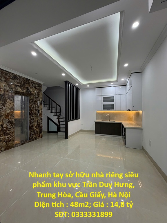 Nhanh tay sở hữu nhà riêng siêu phẩm khu vực Trần Duy Hưng, Trung Hòa, Cầu Giấy, Hà Nội