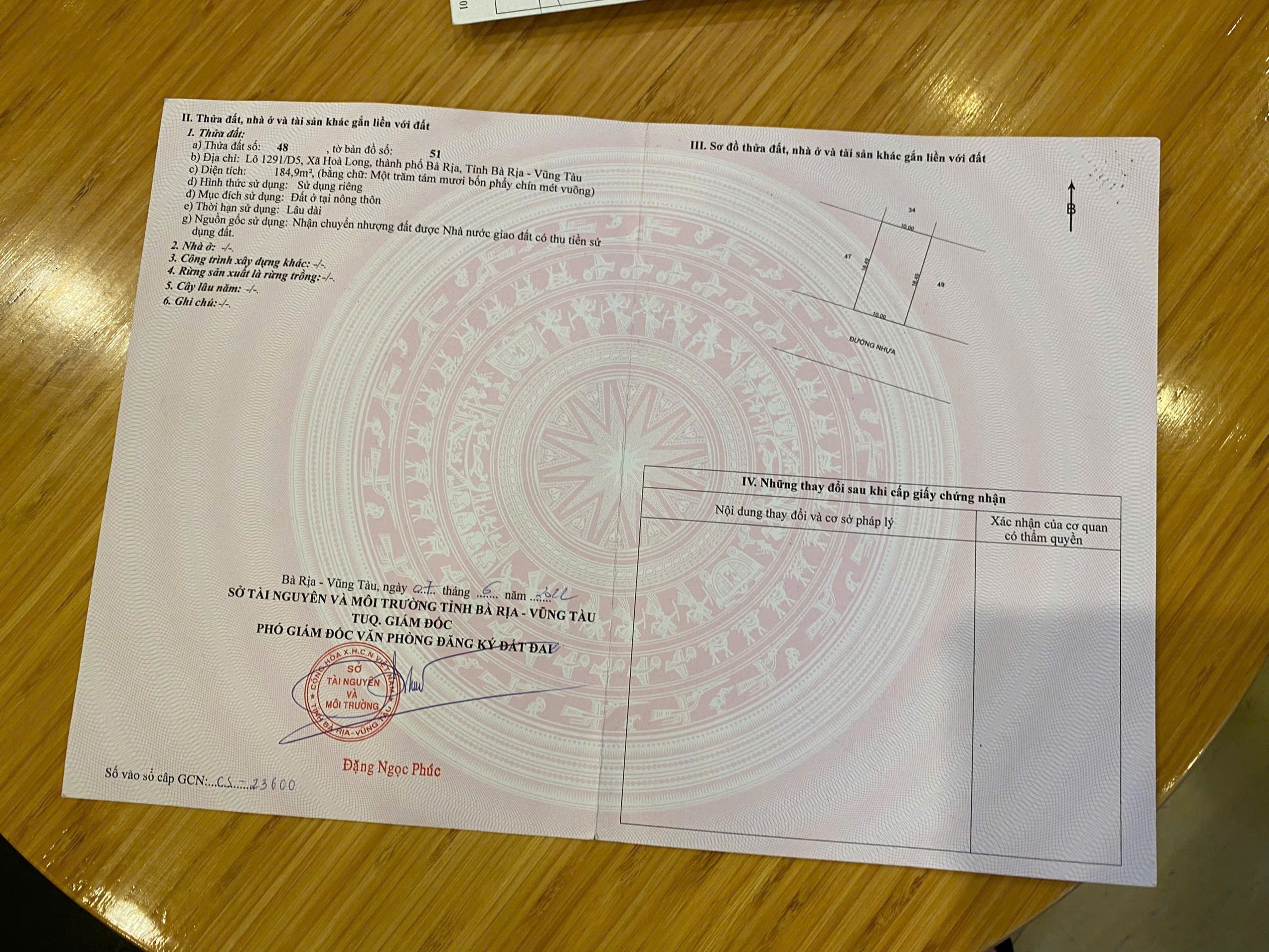 Lan anh2 ngang 5x20 có 80tc giá 1tỷ 180tr hh 20 vị trí đẹp đối diện trường học trục chính không lỗi phong thuỷ