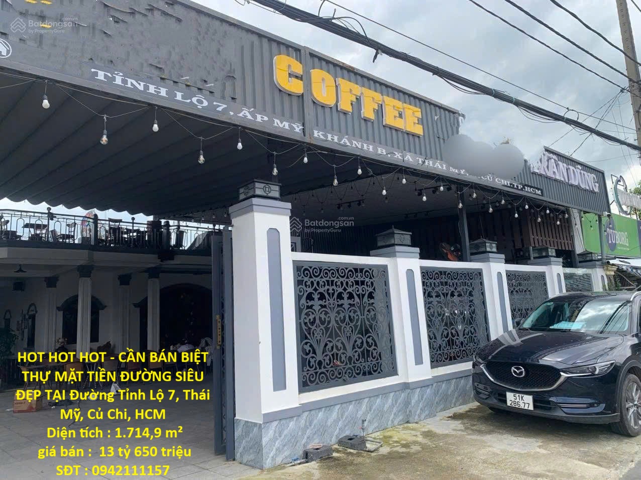 HOT HOT HOT - CẦN BÁN BIỆT THỰ MẶT TIỀN ĐƯỜNG SIÊU ĐẸP TẠI Đường Tỉnh Lộ 7, Thái Mỹ, Củ Chi, HCM