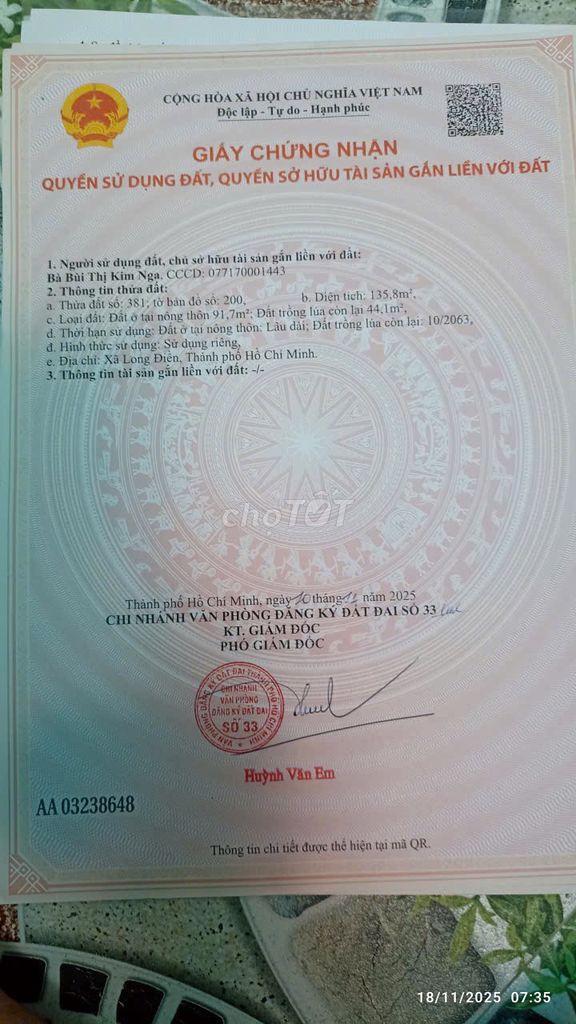 CHÍNH CHỦ BÁN SIÊU PHẨM ĐẤT ĐẸP Phù Hợp Cho Mọi Gia Đình