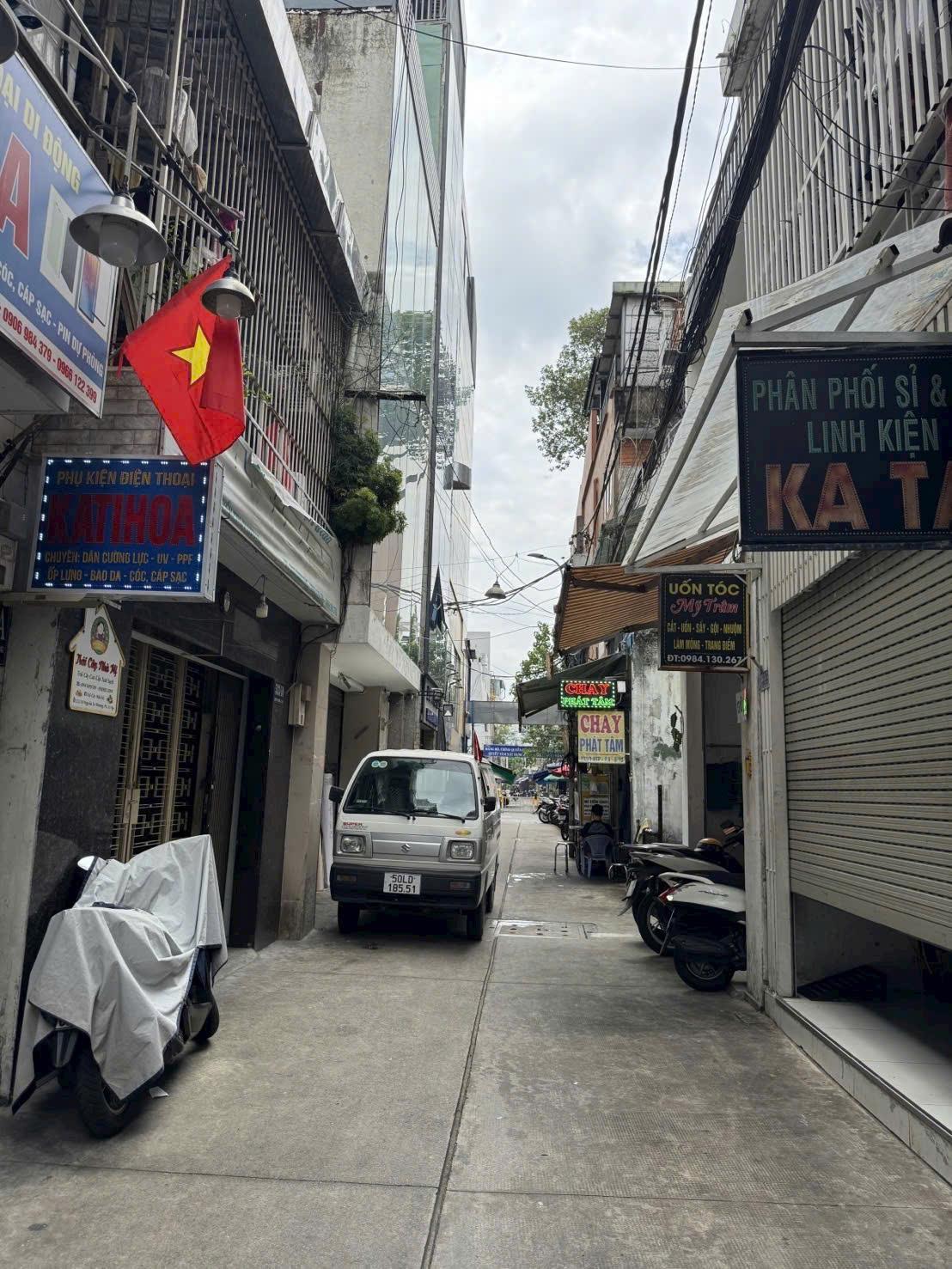 Quận 10-Mặt tiền 4 tầng,Hẻm Ôtô Ngay nhà Nguyễn Tri Phương Thông Ra 3Tháng2_12.5Tỷ TL