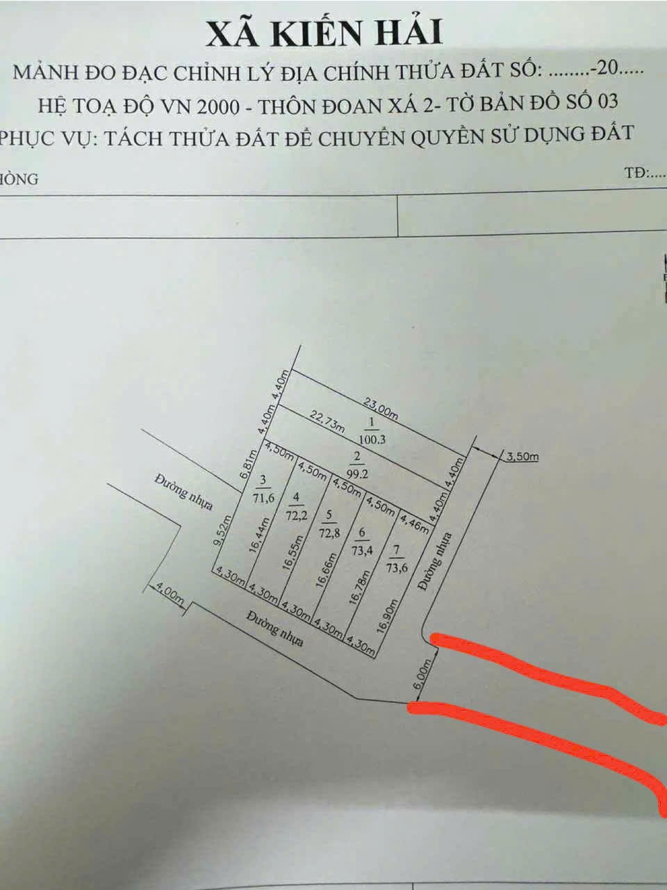 Bán đất Đoàn Xá Kiến Hải mặt đường thôn giá đầu tư hiếm gần tuyến 404 ZALO 0567 222 555