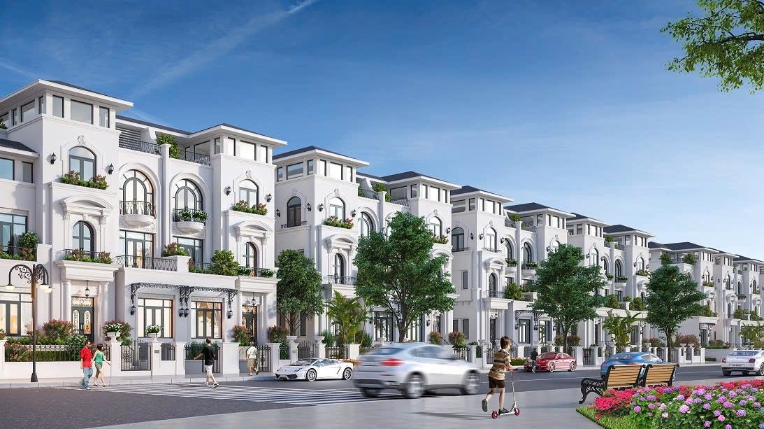 Luxury Villa - Biệt thự sang trọng, đẳng cấp và đầy quyến rũ. Tọa lạc hai bên trục công viên cây xanh trung tâm Louis 72 tòa Villas Louis City