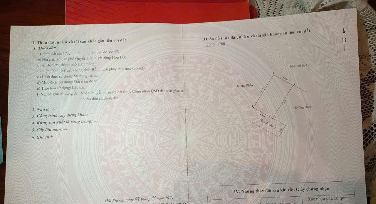 Giá 6xx triệu – Lô 40,8m² gần chợ Quyết Tiến Hợp Đức, ngõ nhựa mới đẹp ZALO 0567 222 555