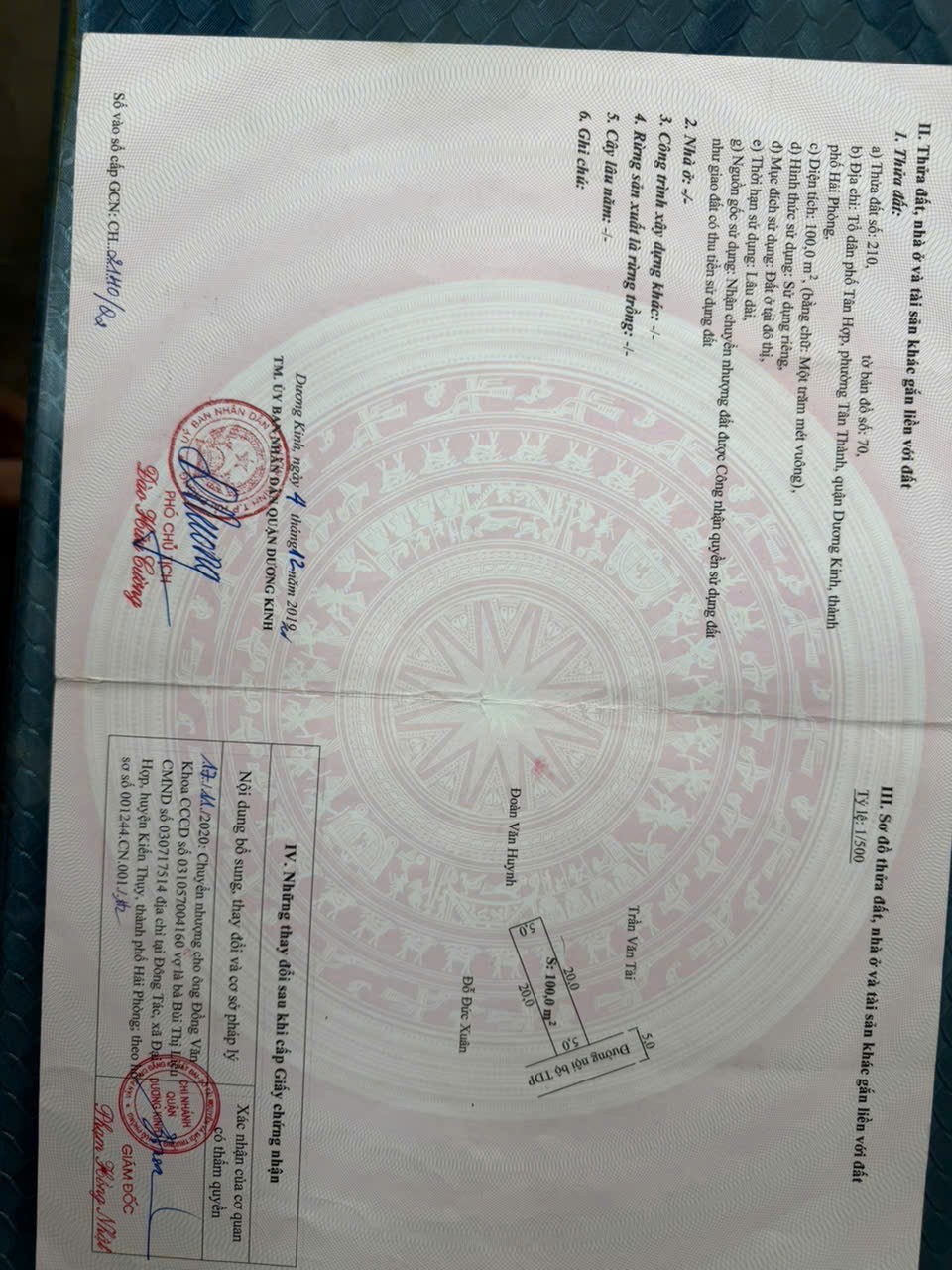 BÁN LÔ 100M² TÂN THÀNH – DƯƠNG KINH GIÁ 2,1X TỶ – ĐƯỜNG QUY HOẠCH 5M – KHU DÂN CƯ ỔN ĐỊNH ZALO 0567 222 555