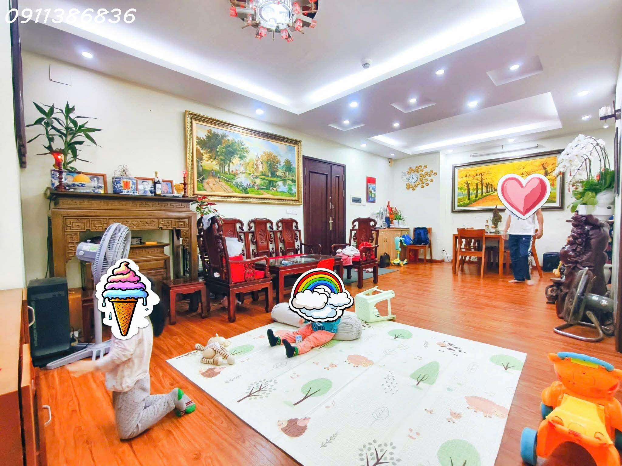 Tuyệt đẹp CC Sông Hồng Park View phố Thái Hà 108m 3PN, Nội thất đẹp, View phố