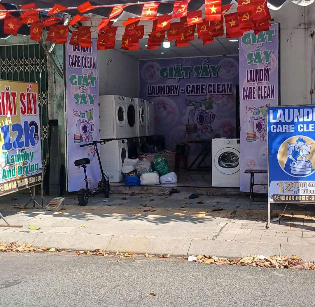 KHÔNG CÓ THỜI GIAN QUẢN LÝ CẦN SANG TIỆM GIẶT SẤY MẶT TIỀN GIÁ RẺ CHỈ 55TR