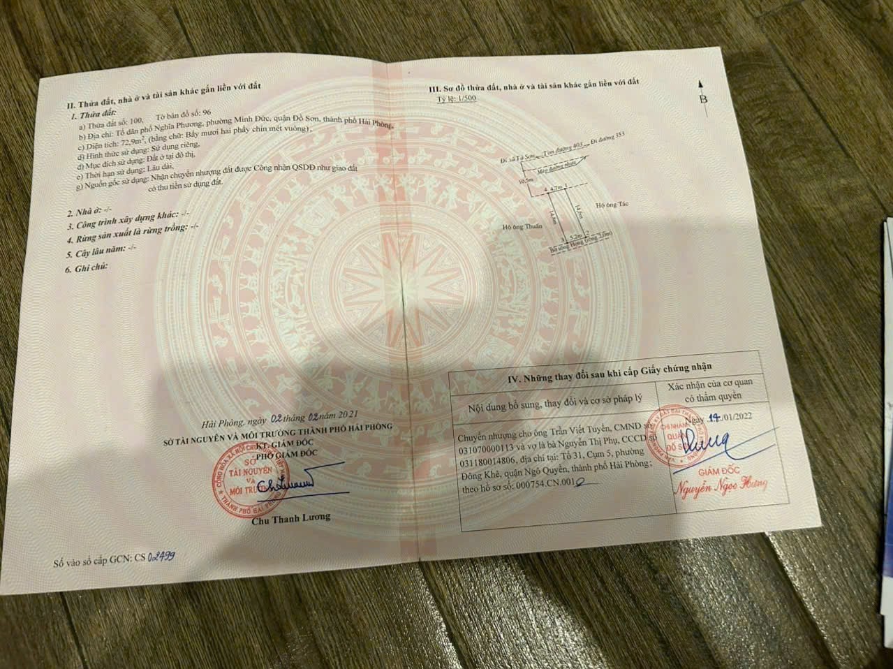 72,9m² mặt đường 403 Minh Đức – Ngang 4,7m – Trục giao thông lớn Đồ Sơn Hàng vị trí hiếm ZALO 0567 222 555