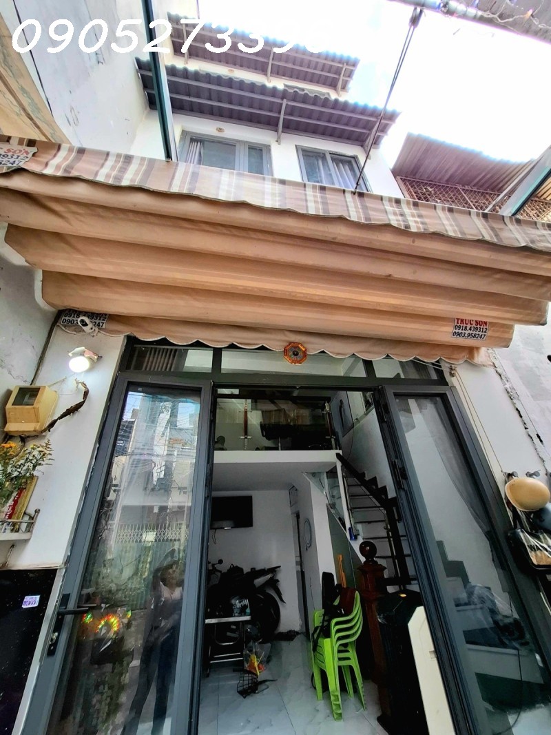 HẺM 4M, Ô TÔ LÝ THUYẾT, 30M2 , 3 TẦNG CÓ SÂN THƯỢNG MỚI ĐẸP, LẠC LONG QUÂN TÂN BÌNH GẦN QUẬN 10, NGANG ĐẸP 3.8M, CHỈ