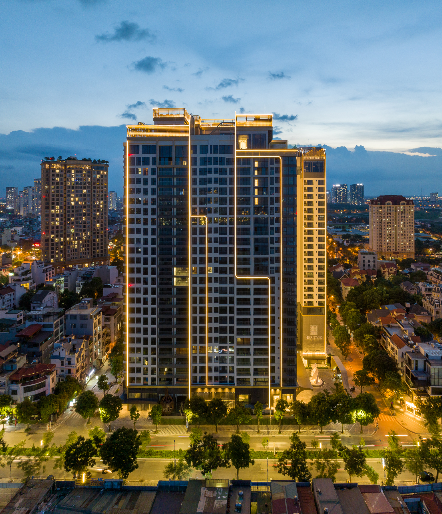 Cho Thuê VĂN PHÒNG HẠNG A TẠI HERITAGE WEST LAKE 137-300-500-900m giá 450k/m