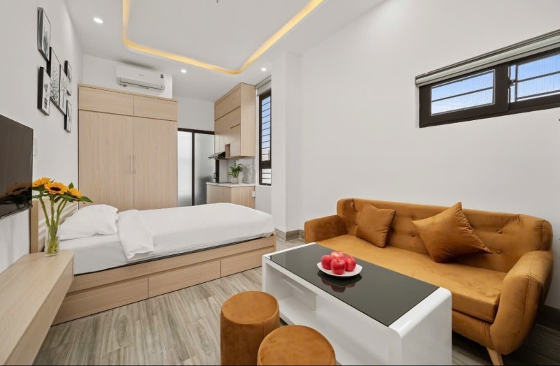 ♥ Sát Phan Tứ gần Bãi Tắm Mỹ Khê, 122m2, ngang 7.2m, 5 tầng, 14 căn hộ, thu 100tr/th, 17.x tỷ