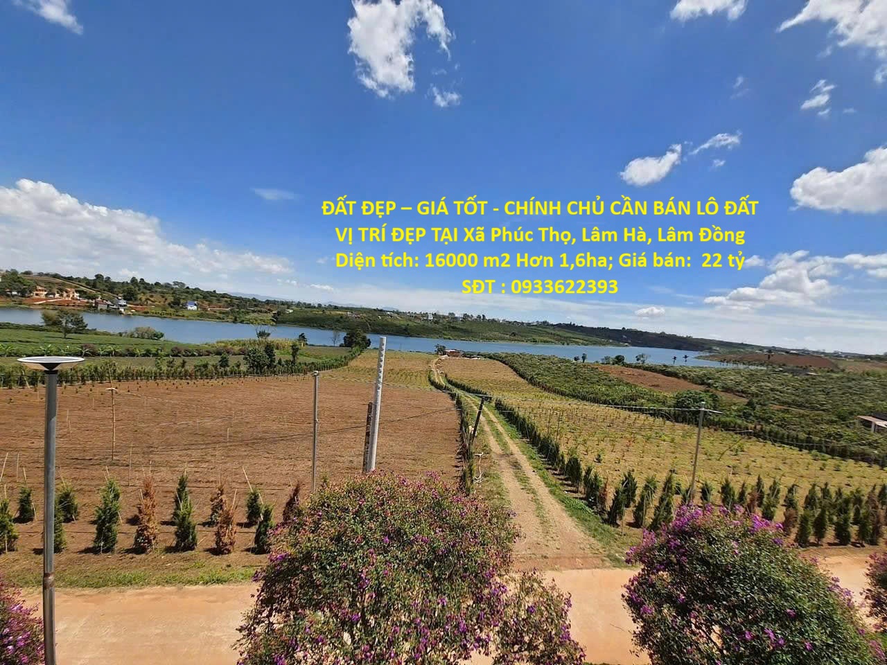 ĐẤT ĐẸP – GIÁ TỐT - CHÍNH CHỦ CẦN BÁN LÔ ĐẤT VỊ TRÍ ĐẸP TẠI Xã Phúc Thọ, Lâm Hà, Lâm Đồng