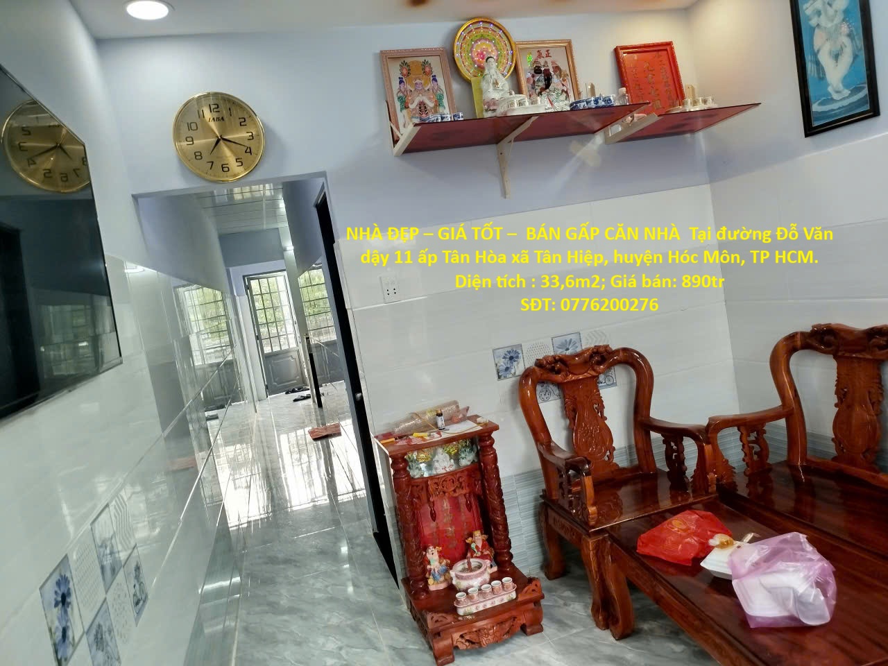 NHÀ ĐẸP – GIÁ TỐT – BÁN GẤP CĂN NHÀ Tại xã Tân Hiệp, huyện Hóc Môn