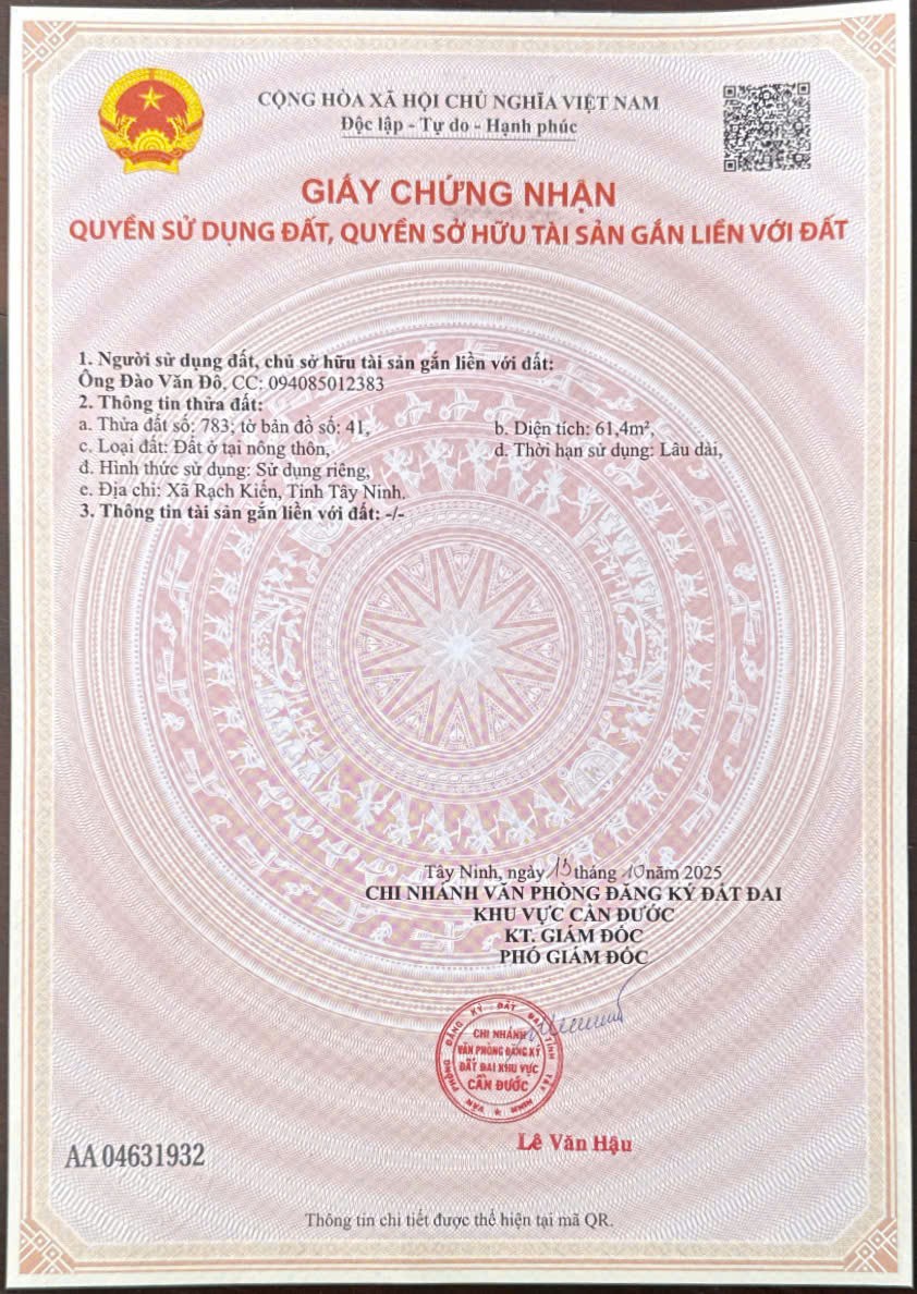 NHÀ ĐẸP – GIÁ TỐT – BÁN GẤP CĂN NHÀ Tại Thị trấn Cần Đước, huyện Cần Đước