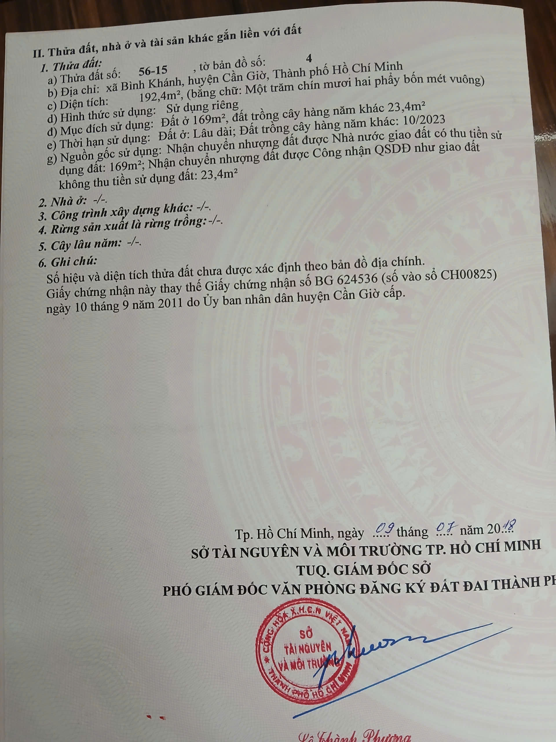 Bán Nhà Tại Xã Bình Khánh, Huyện Cần Giờ, TP HCM