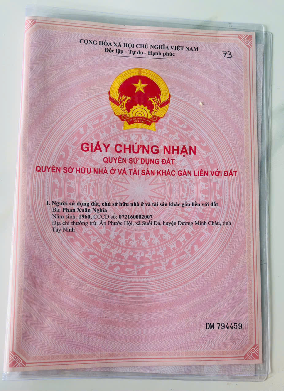 ĐẤT ĐẸP- GIÁ TỐT- CẦN BÁN NHANH ĐẤT tại Xã Suối Đá, Dương Minh Châu, Tây Ninh