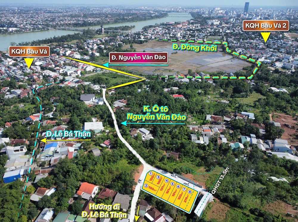 BÁN ĐẤT BÀU VÁ- ĐƯỜNG NGUYỄN VĂN ĐÀO NỐI DÀI