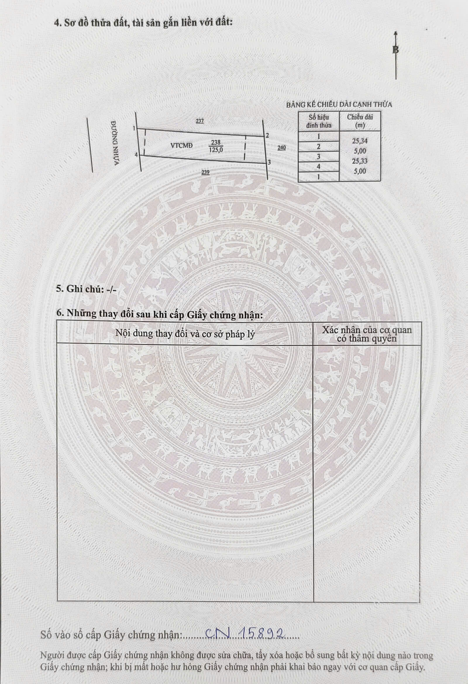 Cần bán 125mv 80 thổ cư , mặt tiền nhựa láng dài