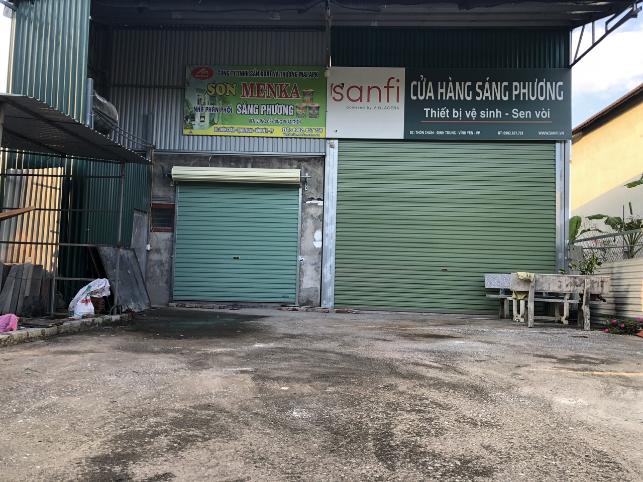 Cần cho thuê Mặt bằng Ngay mặt đường 52, 2 chiều (mặt chính đường năm, hai mặt phụ đường ngõ ô tô đi được.)Tại Thôn