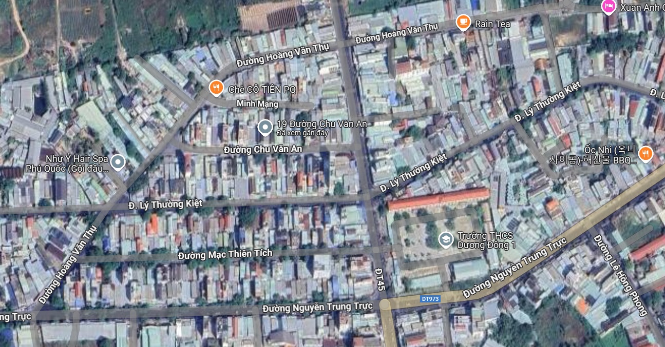 Bán 110m² đất thổ cư mặt tiền Chu Văn An, trung tâm Dương Đông – Giá 10.3 tỷ (còn TL)