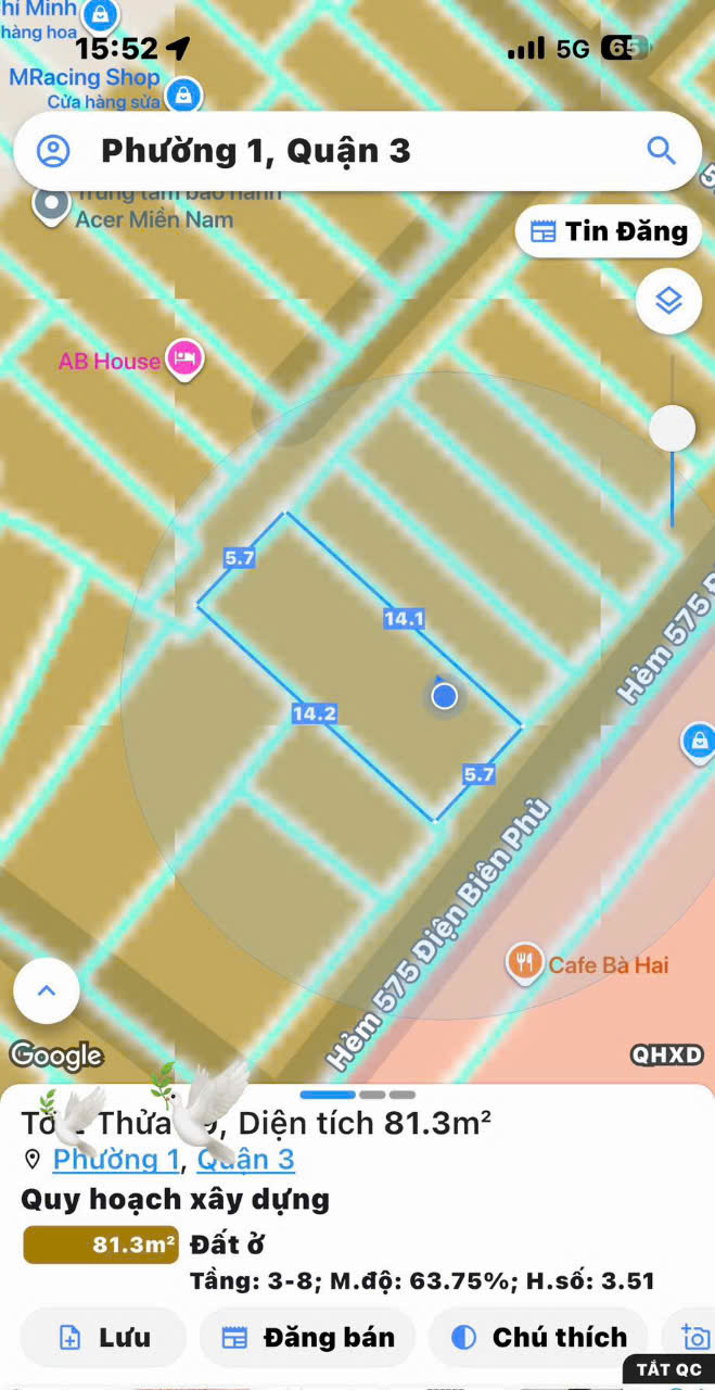 BÁN NHÀ 4 TẦNG XE HƠI NGỦ TRONG NHÀ Đ. ĐIỆN BIÊN PHỦ, QUẬN 3 - NGANG HIẾM 5.5M*15M - CHÍNH CHỦ * LH GIANG GIANG: