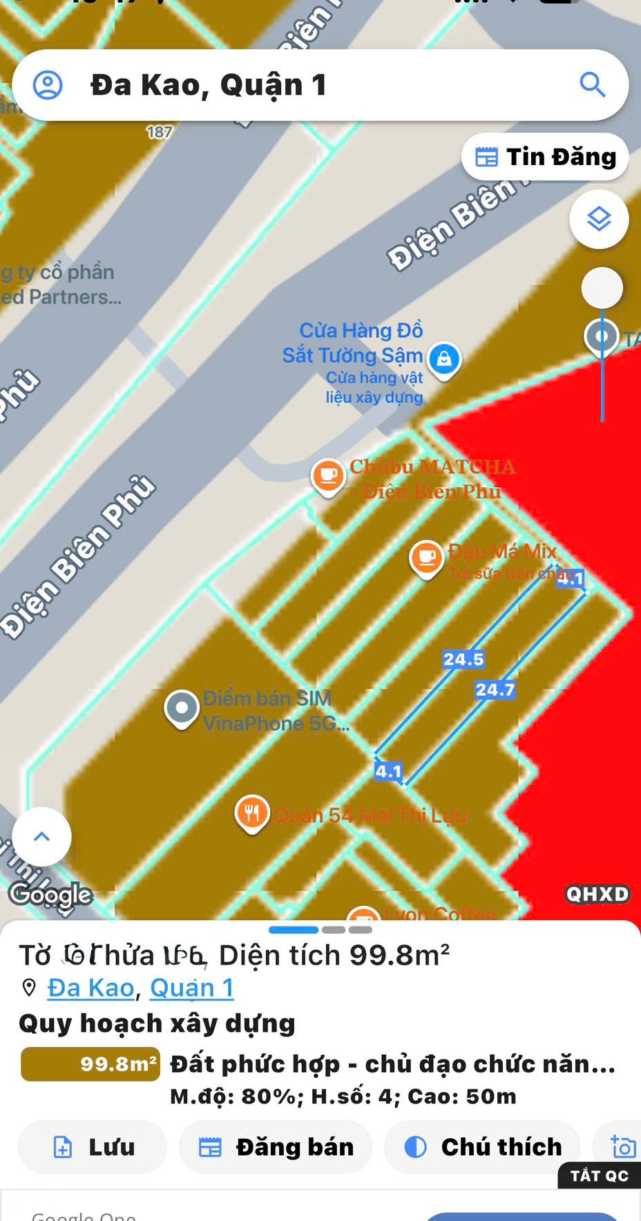 BÁN NHÀ C4 Đ.ĐIỆN BIÊN PHỦ, ĐAKAO, QUẬN 1 - DT 100M2 NGANG 4M*25M VUÔNG A4 - CHÍNH CHỦ XƯA 0938676685 GIANG GIANG