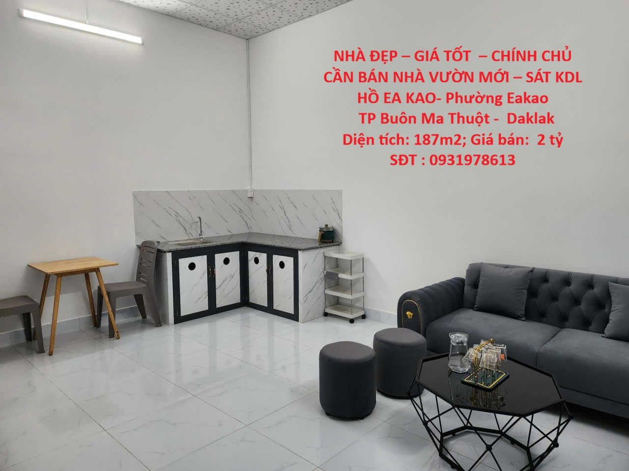 NHÀ ĐẸP – GIÁ TỐT – CHÍNH CHỦ CẦN BÁN NHÀ VƯỜN MỚI – SÁT KDL HỒ EA KAO- Phường Eakao