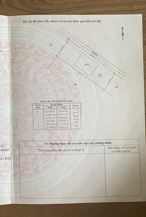 Bán đất xã Phú Mỹ Hưng , huyện Củ Chi tổng dt 1200m2 ( 300m2 thổ cư ) giá 2,5 tỷ