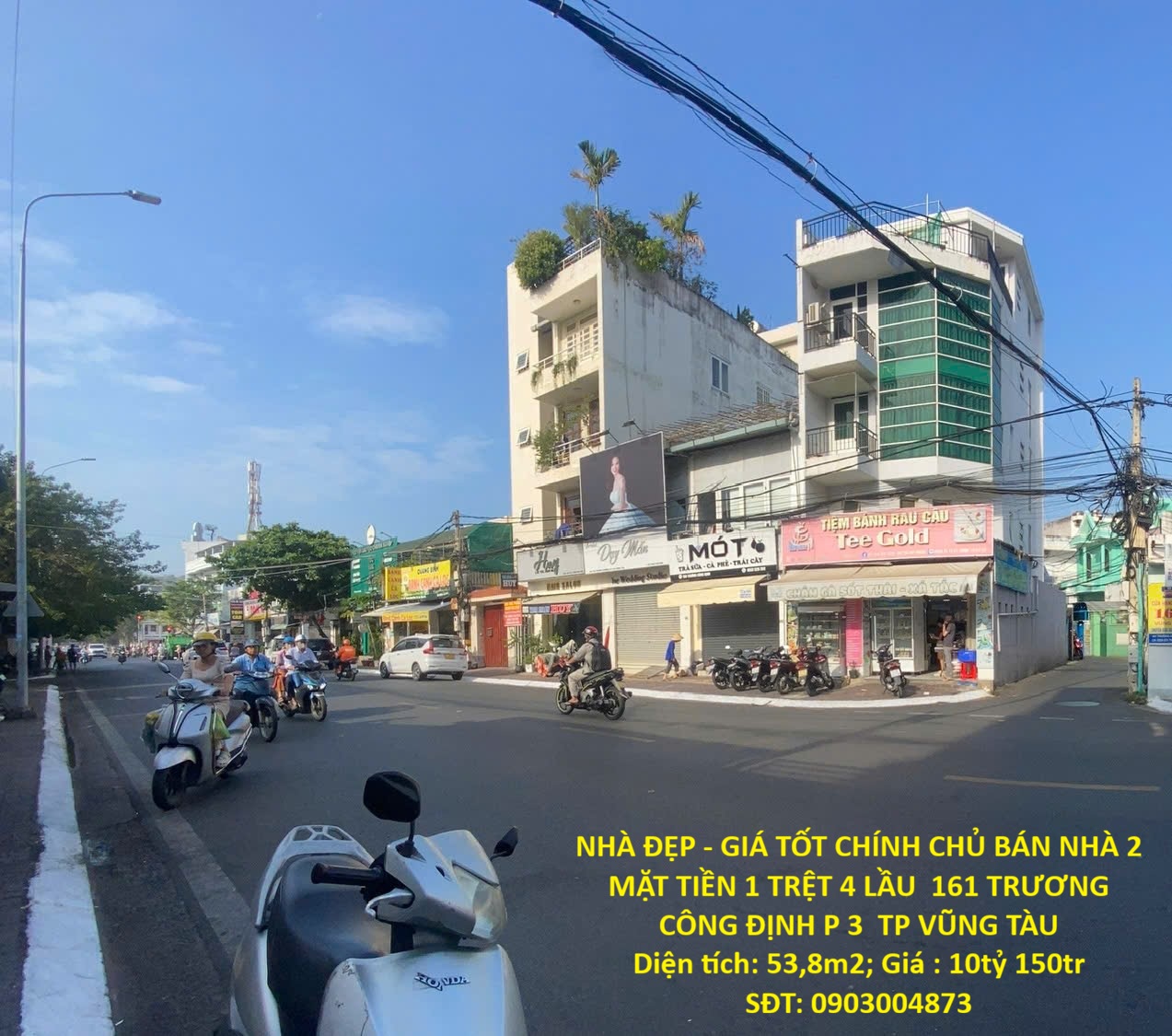 NHÀ ĐẸP - GIÁ TỐT CHÍNH CHỦ BÁN NHÀ 2 MẶT TIỀN 1 TRỆT 4 LẦU 161 TRƯƠNG CÔNG ĐỊNH P 3 TP VŨNG TÀU