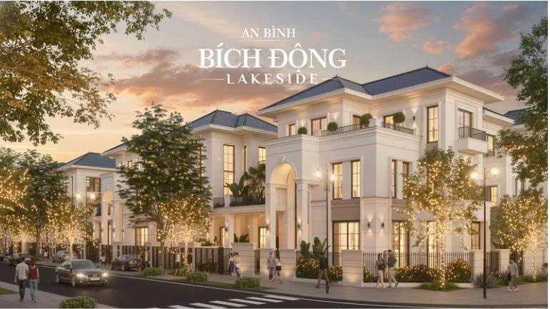 Lô Shophouse Bích Động Lakeside mặt đường 22m - 126m² - Mặt tiền 9m - Giá đất chỉ từ 68 triệu/m2