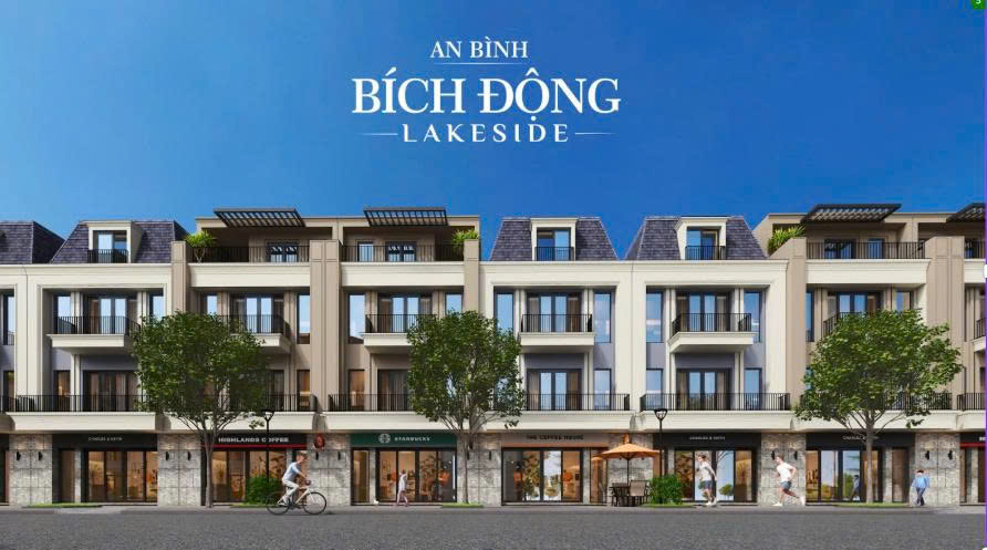 Lô Shophouse Bích Động Lakeside – diện tích 126m² – đường 22m – MT 7m – giá từ 68 triệu/m² (giãn xây 15 năm)