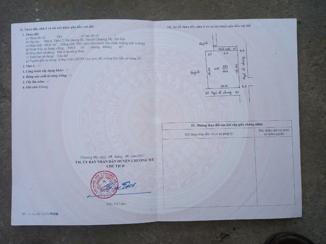 SỞ HỮU NGAY LÔ ĐẤT 2 MẶT TIỀN ĐẸP - GIÁ TỐT - Vị Trí Đắc Địa Tại xã Quảng Bị, Chương Mỹ, HN