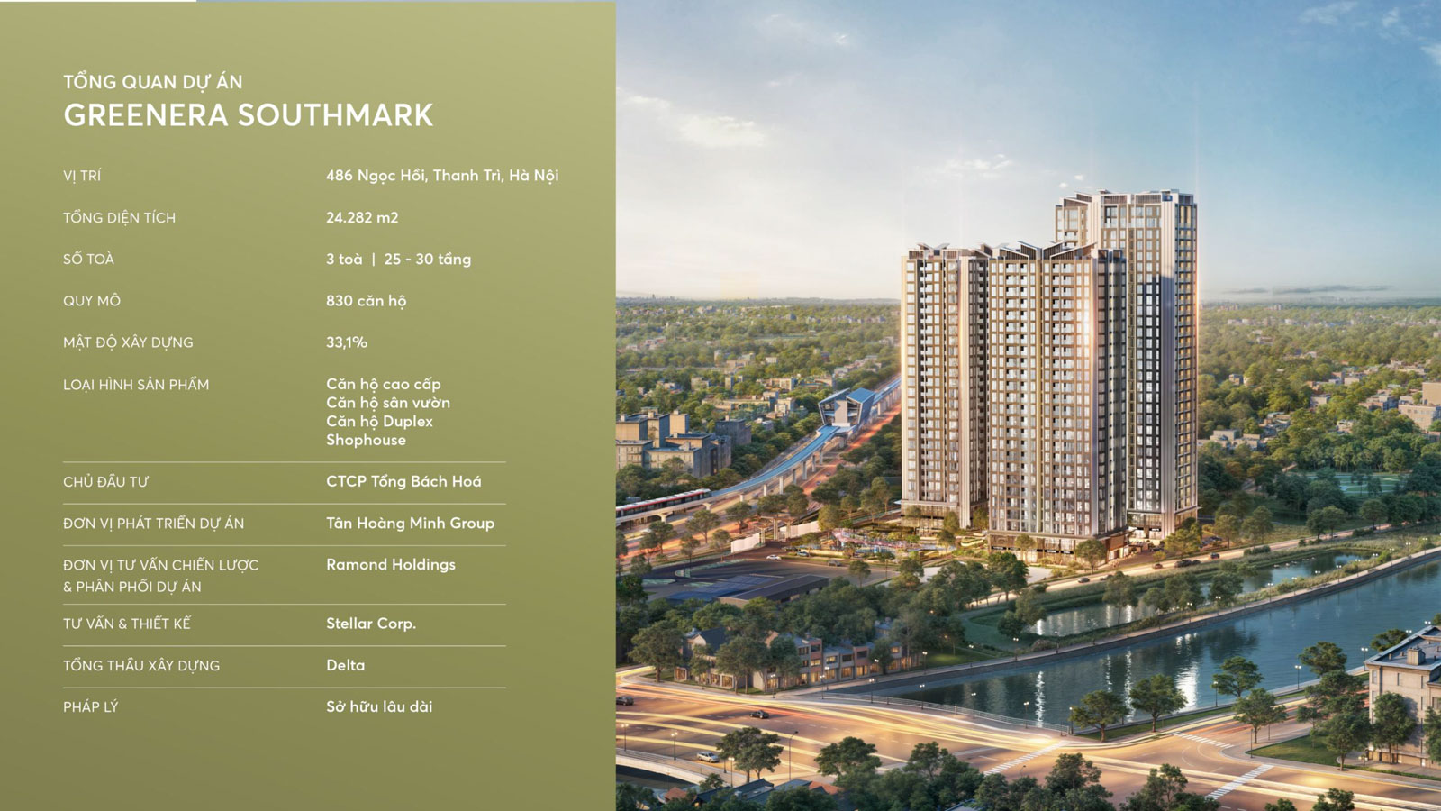 CĂN HOT 2N - DT 88M2 HÀNG HIẾM CHIẾT KHẤU TỐT GREENERA SOUTHMARK 486 NGỌC HỒI