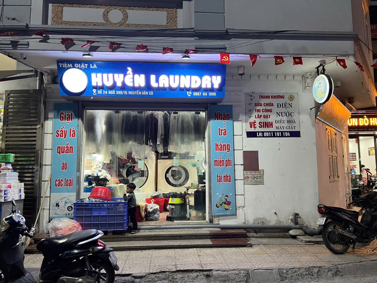TÌM CHỦ MỚI CHO TIỆM GIẶT LÀ ĐANG CÓ LƯỢNG KHÁCH ỔN ĐỊNH TẠI LONG BIÊN, HÀ NỘI